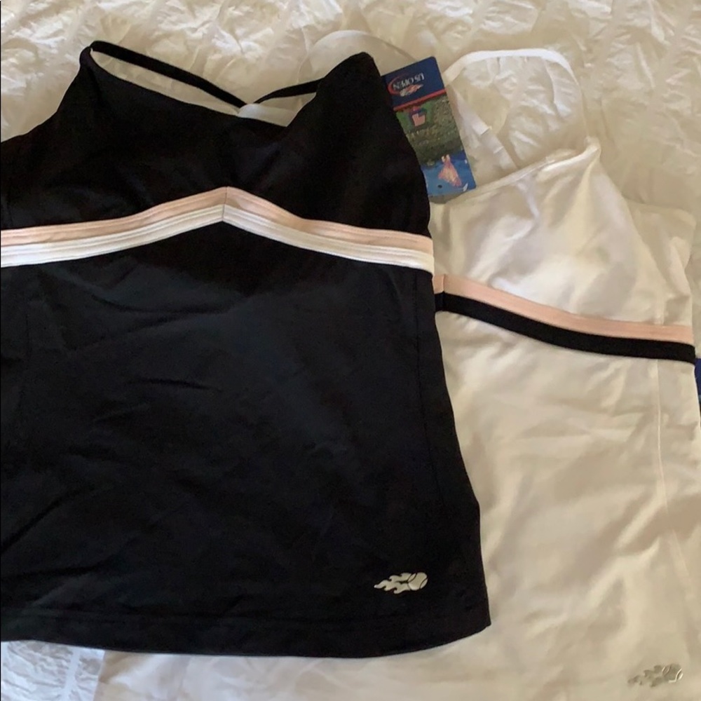 NWT US Open Tank Tops w/ built in bra (Size L)